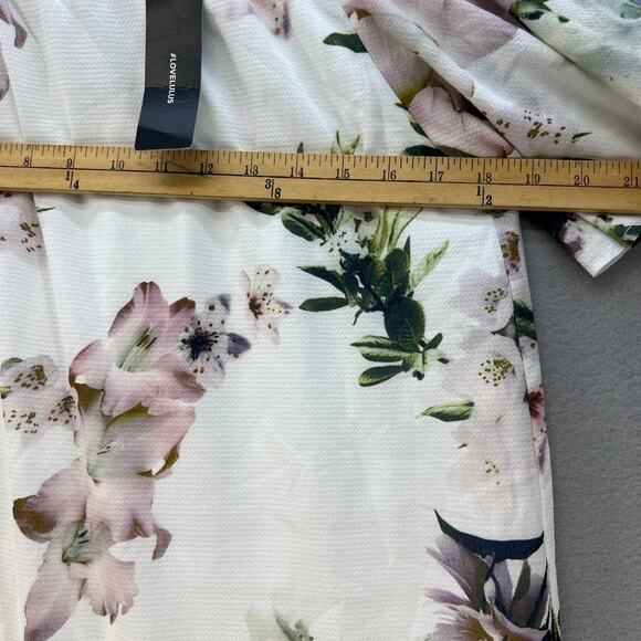 Lulus Dress Women's Large NWT Dream of You Ivory Off-The-Shoulder Mini Shift - Picture 2 of 11